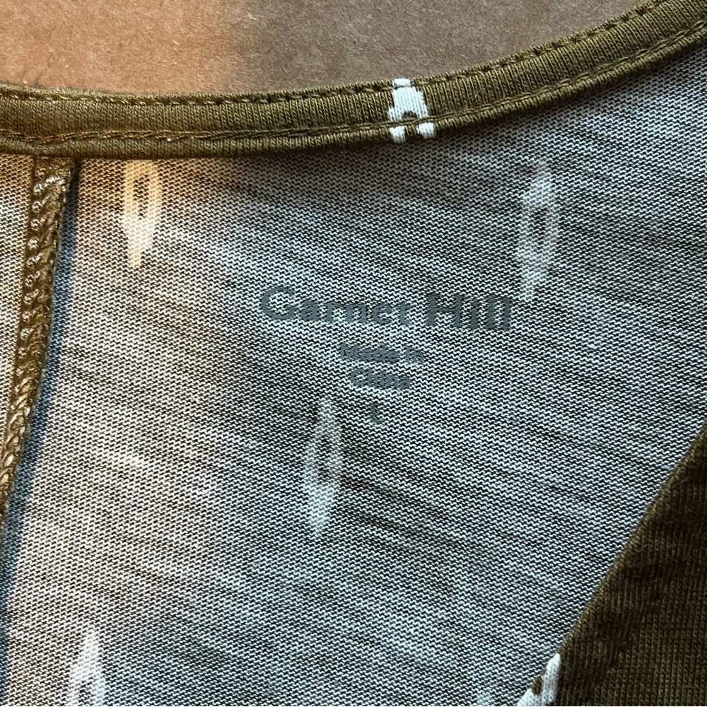 Garnet Hill Easy Cap-Sleeve Knit Maxi Dress, organic, moss-green, size L, NWOT - Picture 2 of 13